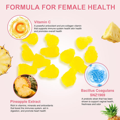 Gummies Gummies Balance,Immune Premium Vaginal Probiotics Feminine - Vaginal Health Supplements Feminine for Women PH