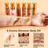 PHOERA Body Shimmer Oil, Bronzer Shimmer Highlighter with Body Makeup Brush, Self Tanning Lotion, 1oz/Jars (2PCS 103