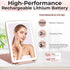 Portable Rechargeable Travel Makeup Vanity Mirror - Dimmable LED Lights, 3 Lighting Modes, Rose Gold