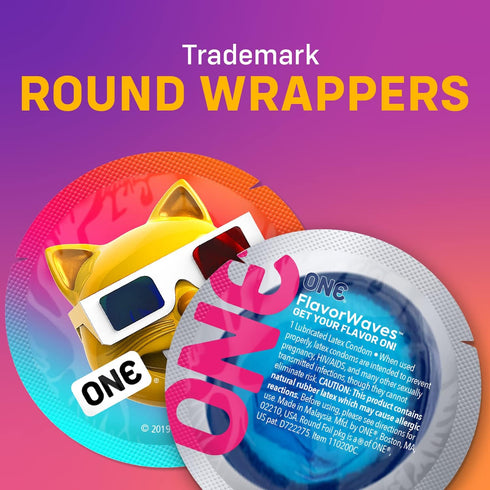 Pack 24 Count ONE Condoms Mixed Pleasures Variety | Ultra Thin, Glowing, Flavored, and Textured Condoms |