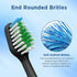 Replacement Toothbrush Heads for Waterpik Complete Care 5.0/9.0 (CC-01/WP-862), 4 Count, Black with Covers
