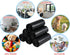 5 Gallon Trash Bags, 150 Counts, Black Wastebasket Bin Liners, Garbage Bags