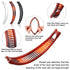 WILLBOND 6 Pcs Banana Clip Hair Clincher Combs, Classic Fish Shape Ponytail Clips for Women, Brown, White, Black