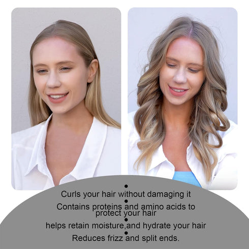 No Heat Curlers CORATED, Heatless Curls for Long Hair, Silk DIY Hair Styling Tools Kit, Sleep-In Headband