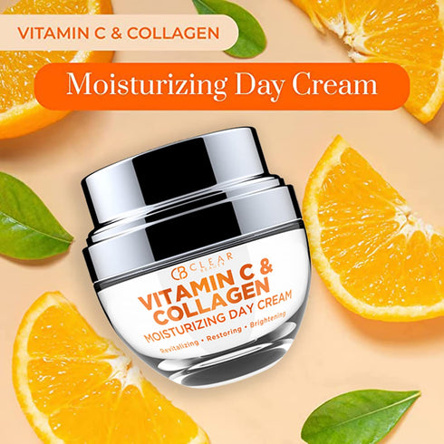 Vitamin C and Collagen Daily Face Moisturizer | Restores & Brightens Skin Tone, 2 Pack for All Skin Types