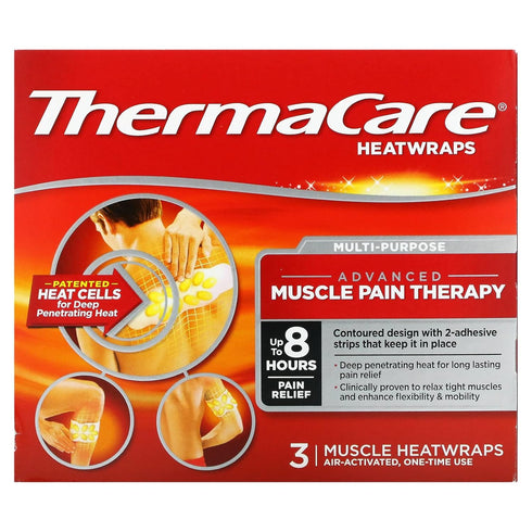 Pfizer ThermaCare Portable Heating Pad, Joint and Muscle Relief Patches, Multi-Purpose Heat Wraps,