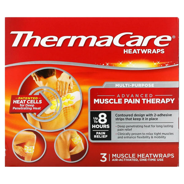 Pfizer ThermaCare Portable Heating Pad, Joint and Muscle Relief Patches, Multi-Purpose Heat Wraps,
