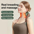 hopungfx Shoulder and Neck Massager with Heat, Portable Cordless Deep Kneading Muscle Relaxer, Neck Massager