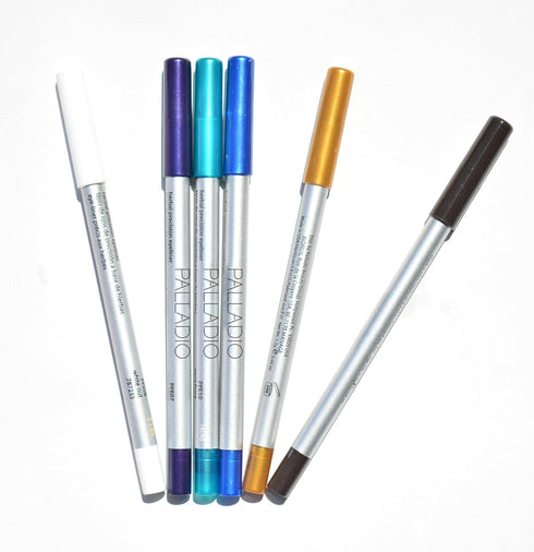 Palladio Precision Eyeliner - Gray Sky, Silicone Based, Rich Pigment, Gentle Application for Sensitive Eyelids