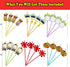 24pcs Art Painting Character Cocktail Drink Straws and Brushes for Birthday Party Supplies, Welcome Back to School