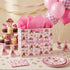 Nefrayd Cowgirl Gift Bag, Pink Western Gift Bag with Card and Tissue Paper, Western Theme Birthday Party Decorations