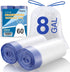 8 Gallon Medium Drawstring Garbage Bags, 60 Count, Thickened Stretchy for Kitchen, Bedroom, Bathroom, Office