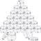 SATINIOR 24 Pieces Clear Plastic Jars with Lids, Round Storage Containers for Beauty Products, 1 oz