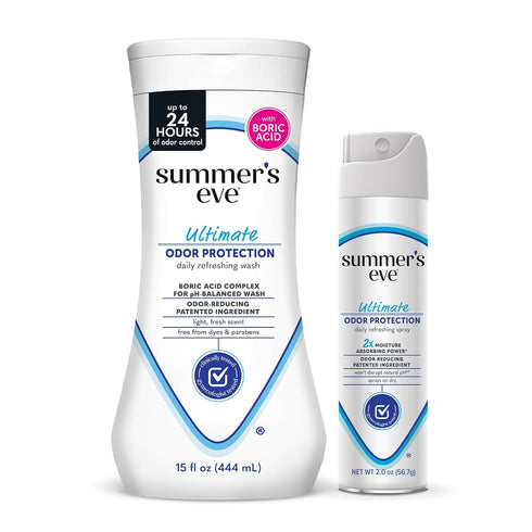 Summer's Eve Ultimate Odor Control Feminine Spray, 2 oz & Body Wash