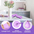 Small Trash Bags 1.2-Gallon, 120 Counts, Purple Bathroom Trash Bags for Bedroom Office
