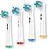 Toothbrush Braun Oral B Replacement Heads - Floss Cross Action - Compatible with Oral B Pro 1000/2000/3000/5000/6000