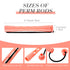 WILLBOND 48 Pieces Plastic Pink Perm Rods, Long Variety Hair Perm Rods for Women Hairdressing Styling Tools