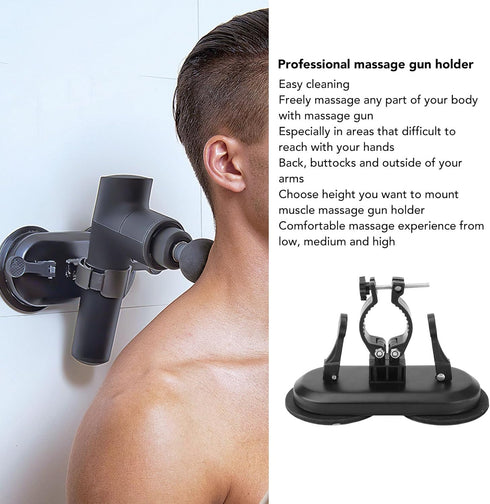Wall-Mounted Suction Cup Holder for Hands Massage Gun