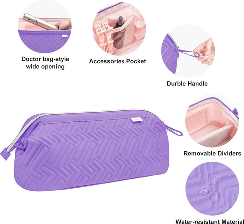 Leudes Hair Tools Travel Bag for Shark Flexstyle, Portable Carrying Case for Hair Air Wrap Dryer, Waterproof Organizer