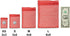TheDisplayGuys 100-Pack Red Sheer Organza Gift Bags 4x6 with Drawstring, Goodie Bags for Jewelry, Candy, Treats,