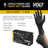 Volt Small 100 Ct. Black Nitrile Disposable Gloves - Food Safe, Micro Textured Cleaning Gloves, Latex Free