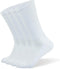 W WELL KNITTING Well Knitting Loose Men's Diabetic Crew Socks,Non-Binding Top,Seamless Toe,Semi Cushion,Breathable Soft Coolmax