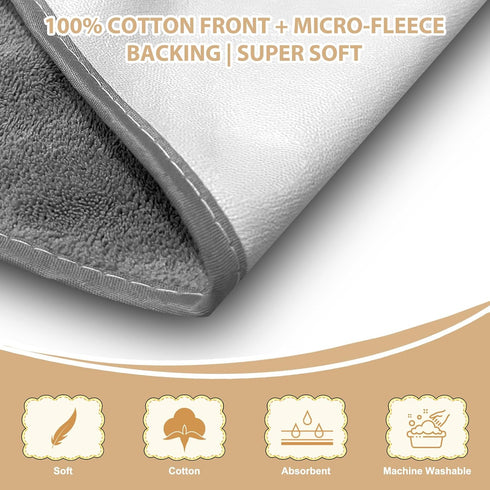 Lunluarai 3 Pack Adult Bibs for Seniors Men Women, Soft Cotton Absorbent Drooling Bibs, Adjustable Clothing Protector