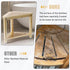 13.8in, Boulphia Shower Foot Rest Bamboo Shower Stool for Shaving Legs, Waterproof Corner Shower Stool with Storage