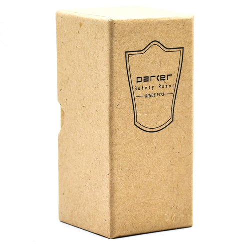 Parker Synthetic Shaving Brush, Faux Cream Handle, Stand Included