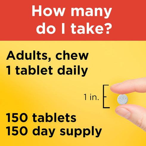 Nature Made Chewable Vitamin C 500 mg - 150 Tablets for Immune Support, 150 Day Supply