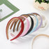 WantGor 1 Inch Wide Padded PU Leather Headband, Cute Fashion Hair Bands for Women, Holiday DIY Hair Accessories (White)