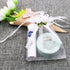 SumDirect Rose Organza Gift Bags, 50 Pcs 4x5 inch White Wedding Favor Bags with Drawstring for Party
