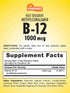 Vitamin B-12 1,000 mcg | 60 Fast Dissolve Tablets | As Methylcobalamin | Vegetarian, Non-GMO, and Gluten Free Supplement | by Sundance