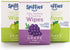 Baby Teeth Wipes - Apple & Grape Flavor Variety, Xylitol-Enriched, 20 Count (Pack of 3)
