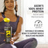 Ascent 100% Whey Protein Powder - Post Workout Whey Protein Isolate, Gluten Free, Chocolate, 2 lb