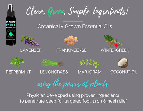 Dr. A's Plantar Fasc-X Essential Oil Blend, Natural Support for Foot, Fasciitis, Arch & Heel Spur Cream