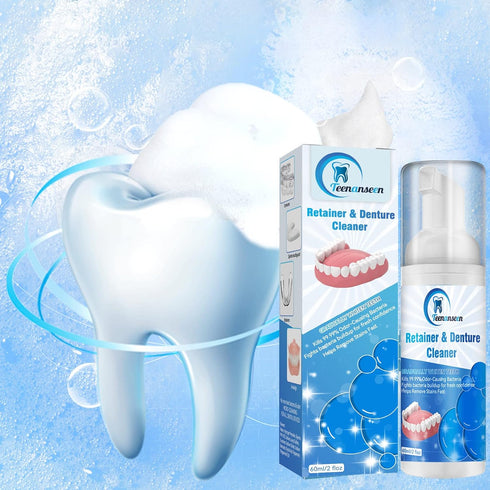 Aligner Cleaner and Denture Whitener Paste Foam, Fast-Acting Alternative to Retainer Cleaner Tablets, 2 Pack
