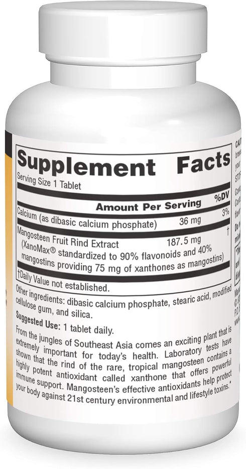Source Naturals Mangosteen, 75 mg Xanthones, Antioxidant and Immune Support*, 60 Tablets