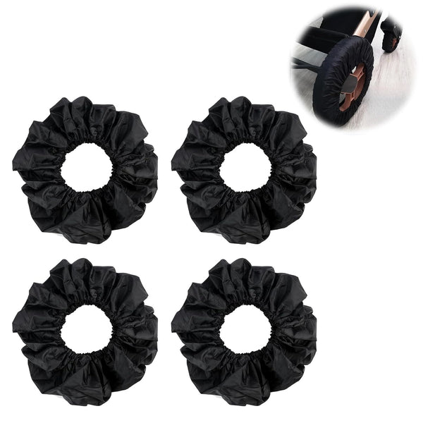4 Pack Baby Stroller Wheel Cover Black Wheelchair Wheel Tire Protector for