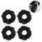4 Pack Baby Stroller Wheel Cover Black Wheelchair Wheel Tire Protector for