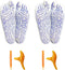 2 Pairs Reflexology Foot Massage Socks with Trigger Point Tool, Foot Pain Relief for Women and Men (Women)