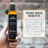 Live Bearded Beard Wash - 8 fl oz Water-Based Face Cleanser with Cedar and Vanilla Scent