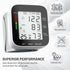Wrist Blood Pressure Monitor Automatic Large LCD Display Adjustable Wrist Cuff Automatic Dual 99 Reading Memory Automatic Digital BP Machine for Home Use with Carrying Case