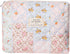 Quilted Cotton Makeup Bag, Coquette Floral Toiletry Bag for Women and Girls, Cute Kawaii Travel Cosmetic Pouch (03 Pink