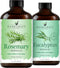 Handcraft Blends Herbal Clarity Set: Eucalyptus and Rosemary Essential Oils (2 x
