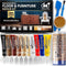 Coconix Floor & Furniture Repair Kit - Fix Scratches, Scuffs, and Dents on Hardwood Floors, Furniture, and Laminate