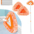 Wall Cleaner Mop Novellaire Baseboard Cleaner Tool with Extendable Handle, 2 Reusable Cleaning Pads