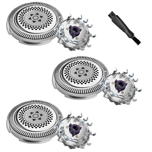 SH98/72 Head Shaver Replacement for Philips Norelco S9000 Prestige, 3Pcs Blades