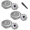 SH98/72 Head Shaver Replacement for Philips Norelco S9000 Prestige, 3Pcs Blades
