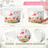 Maxdot 50 9oz Pcs Wildflower Ice Cream Paper Cups Spring Disposable Snack Cups Decorative Butterfly Paper Dessert Bowls